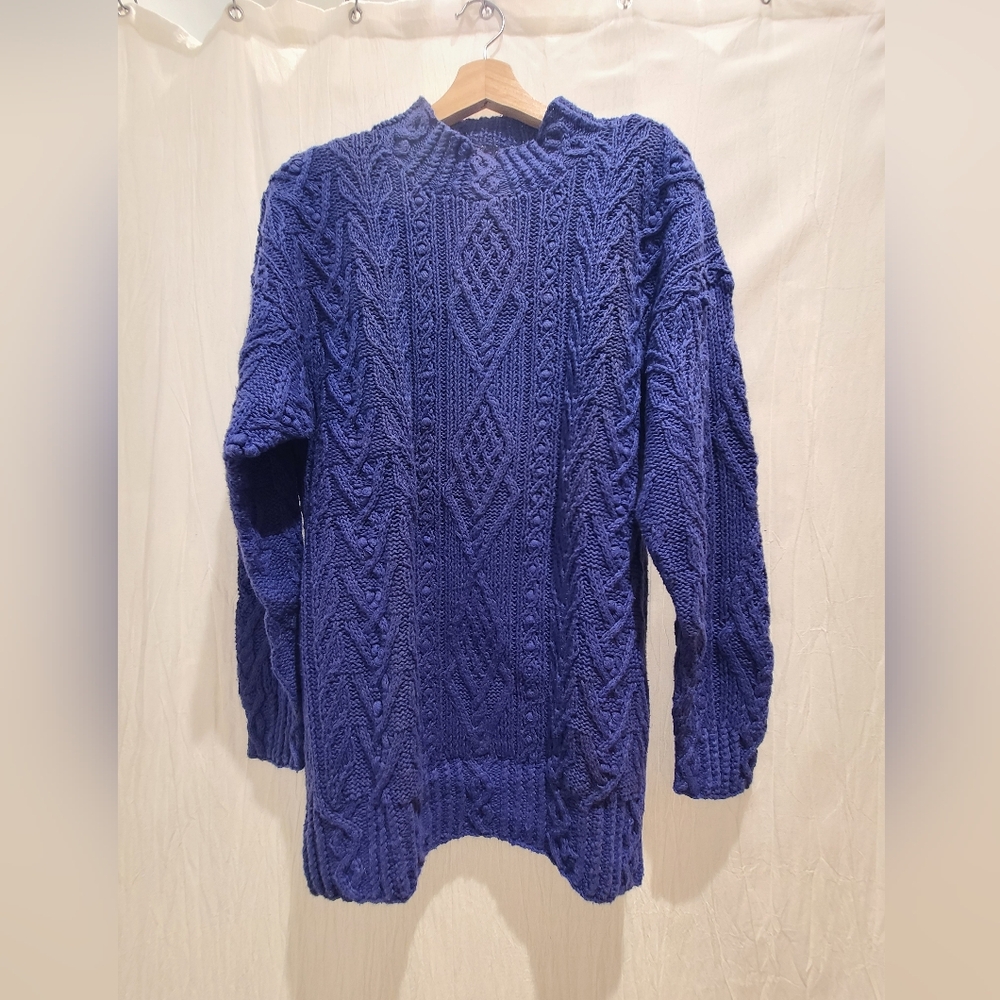 Express Deep Blue Handknit Sweater